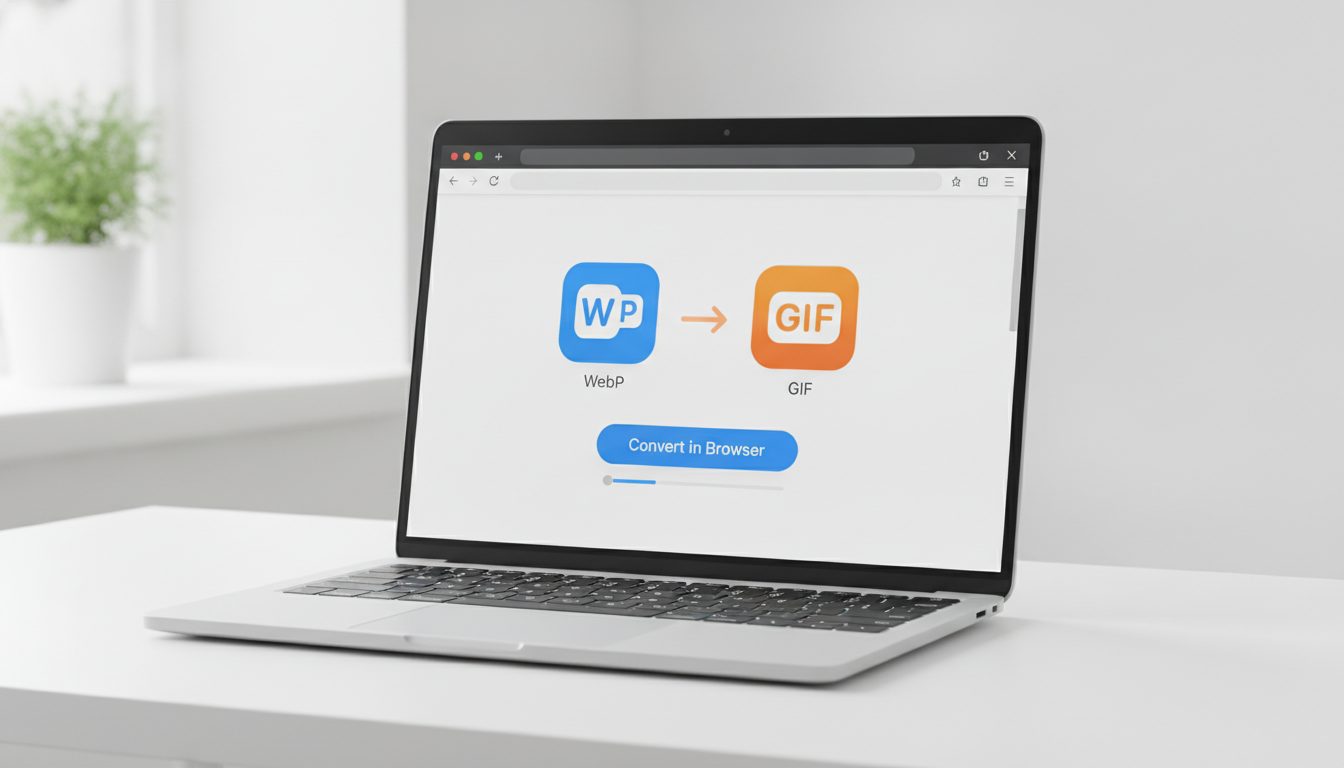 WebP to GIF: convierte WebP a GIF gratis en el navegador
