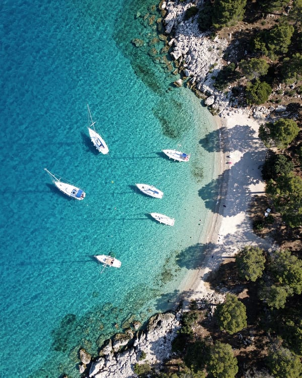 Costa mediterránea desde dron