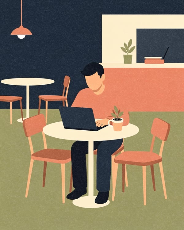 Ilustración editorial plana