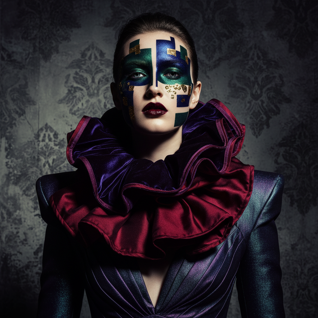 Retrato editorial de moda
