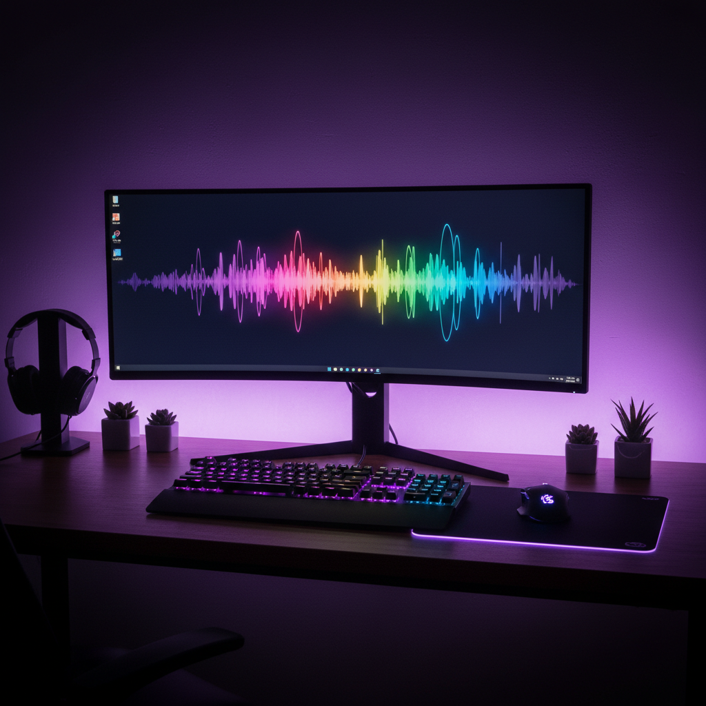 Setup de escritorio gaming premium