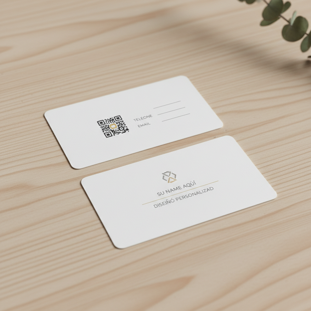 Mockup de tarjeta de presentación